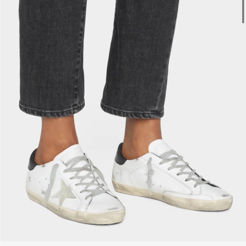 Golden Goose Superstar Mixed Leather Sneakers Sz 39